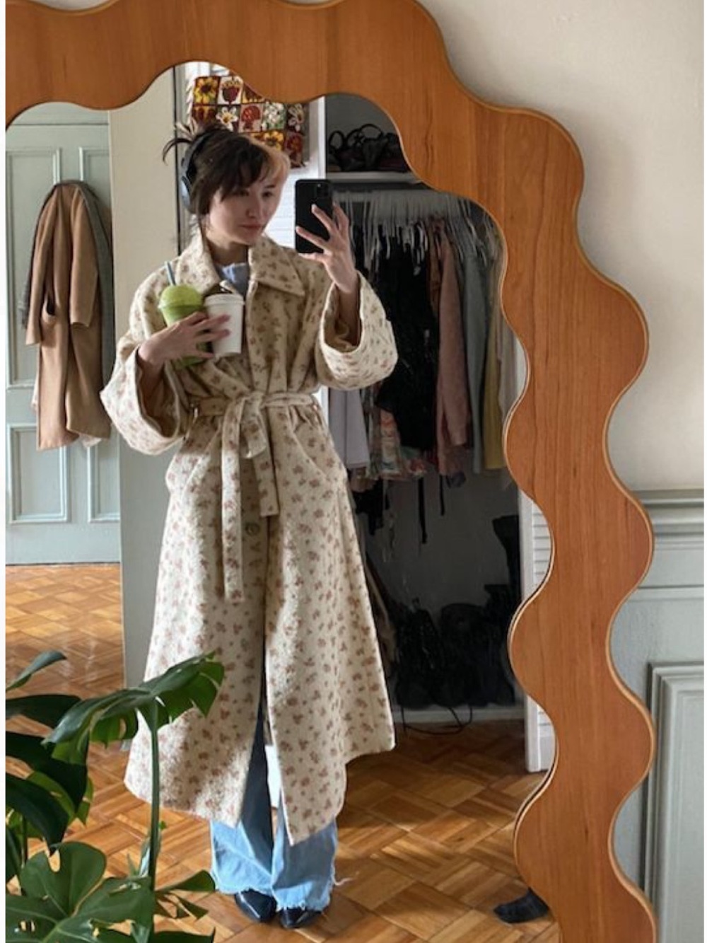 Acne Studios FW 2021 floral car coat - Picture 4 of 16